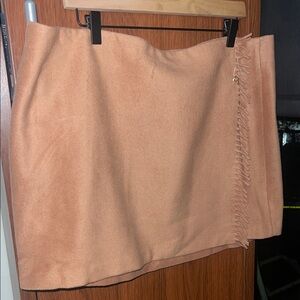 Victoria's Secret Tan Mini Skirt with Fringe